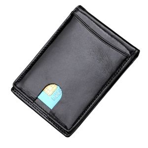 Mens Slim Wallet with Money Clip RFID Blocking Bifold Credit Card Holder Case US